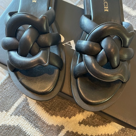 COACH GEORGIE leather sandal - Picture 2 of 8